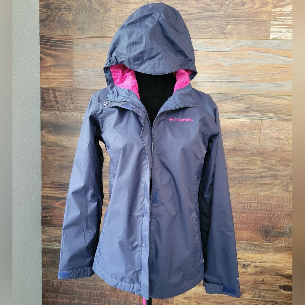 Columbia Girls large raincoat.